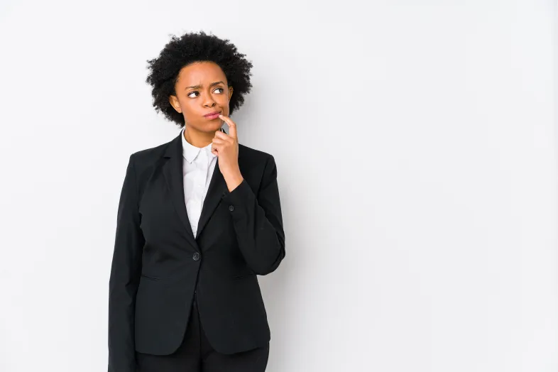 A young, professional,  African American woman