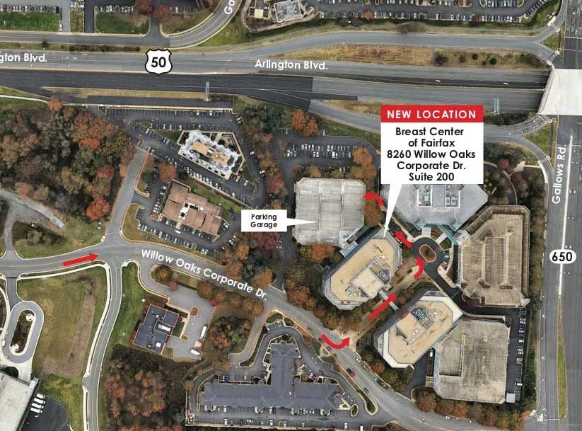 Map of Fairfax Radiology Breast Center of Fairfax